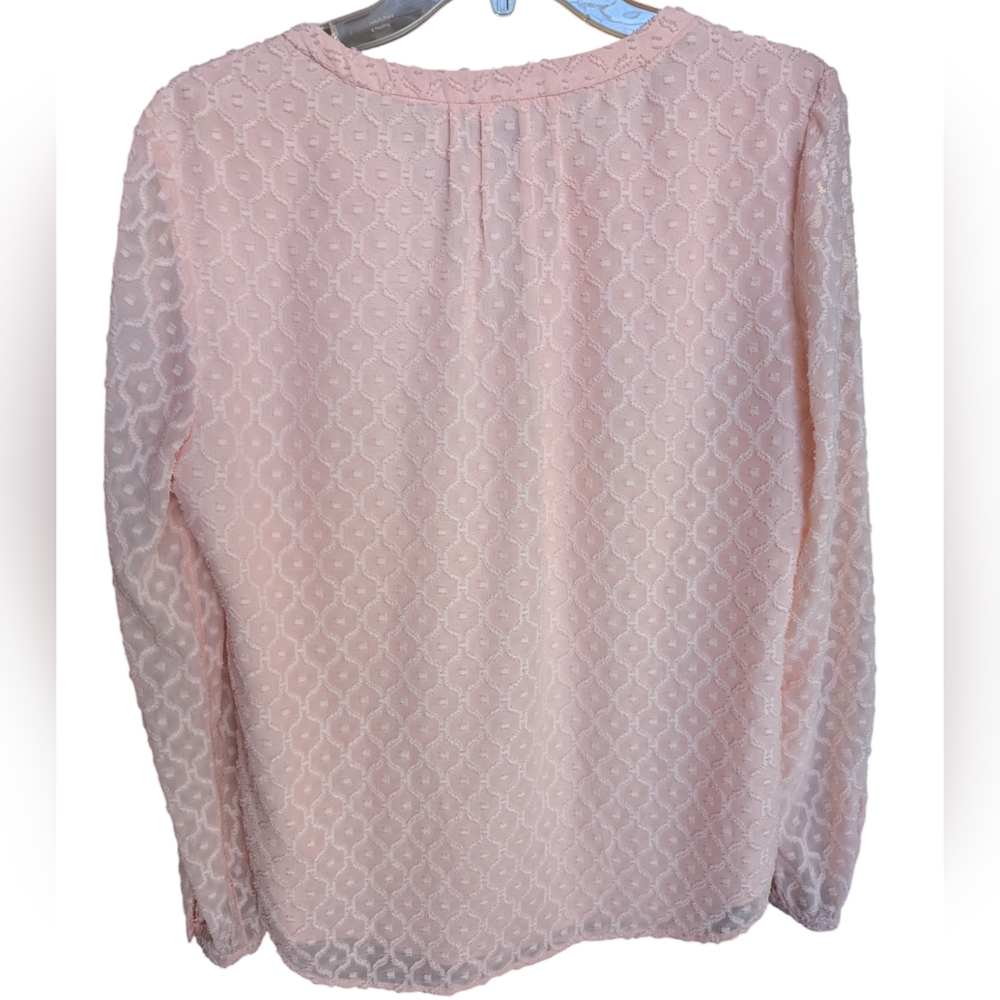Talbots Blush Pink Blouse Medium EUC - Picture 9 of 9